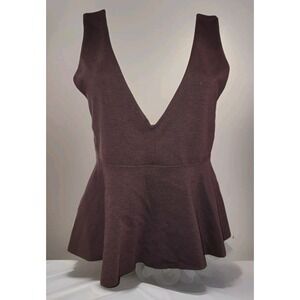 Urban Outfitters Silence + Noise Plum Purple Sleeveless V-Neck Cropped Top M NWT